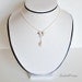 Flower Necklace Teardrop Necklace Swarovski by SnobishDesign