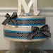 Cake Slice Initial Favor Box Cake Any Color any Theme Two Tier