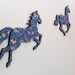 Wild Horses - Blue Floral