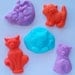 5 Itty Bitty Kitty Soaps