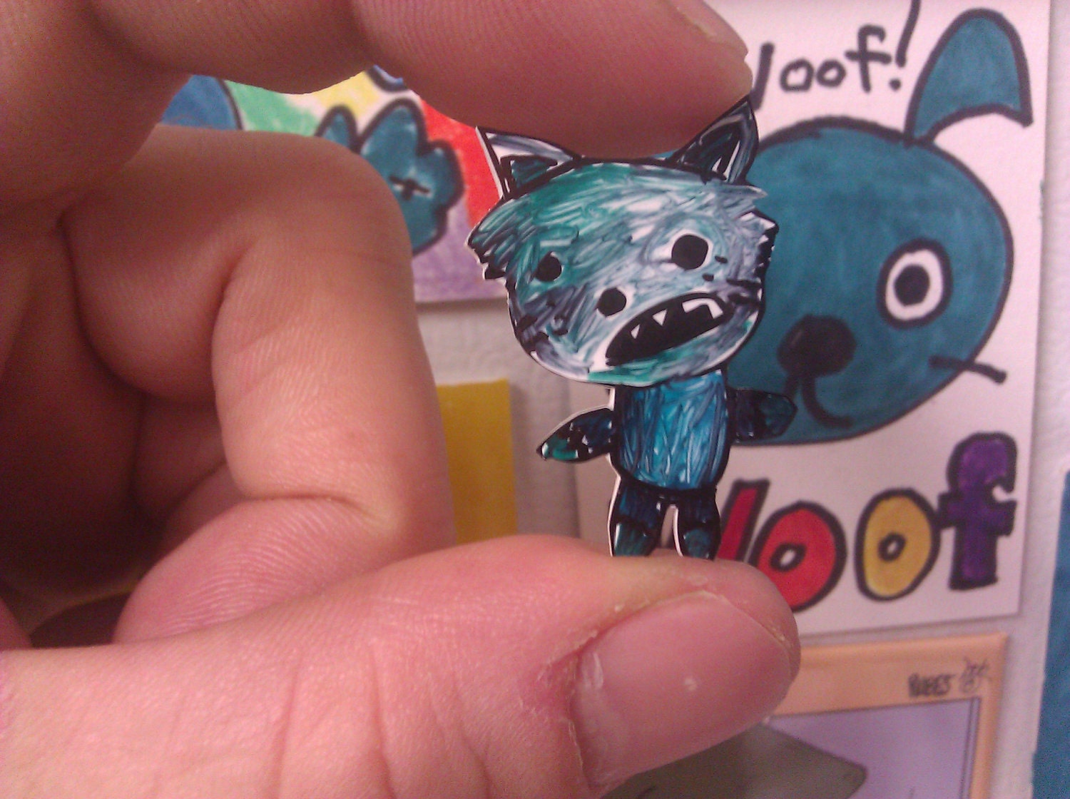 ity bity wolf magnet