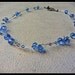 SALE Aquamarine Amethyst Swarovski Necklace