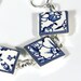 Blue and White Transferware Broken China Bracelet OOAK