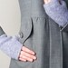Felted fingerless mittens in lavender lilac
