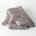 Crochet fingerless mittens in gray grey