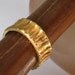 Gold Band Ring, handmade 22k goldplated brass ring