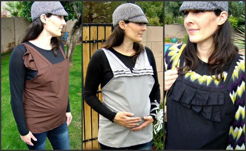 Stylish Maternity/Post Maternity-Romper Top Package Deal-Adjustable Sizing in 3 Styles & Color Choices-Size XS-L