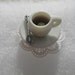 Tiny Miniature Tea Cup Ring with a tiny floating by PinkFrog4U from etsy.com