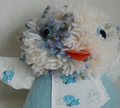 Regretsy Fabric Plush Bird -  Guess What