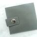 SALE Owl and Moon Gray Vinyl Bifold Wallet