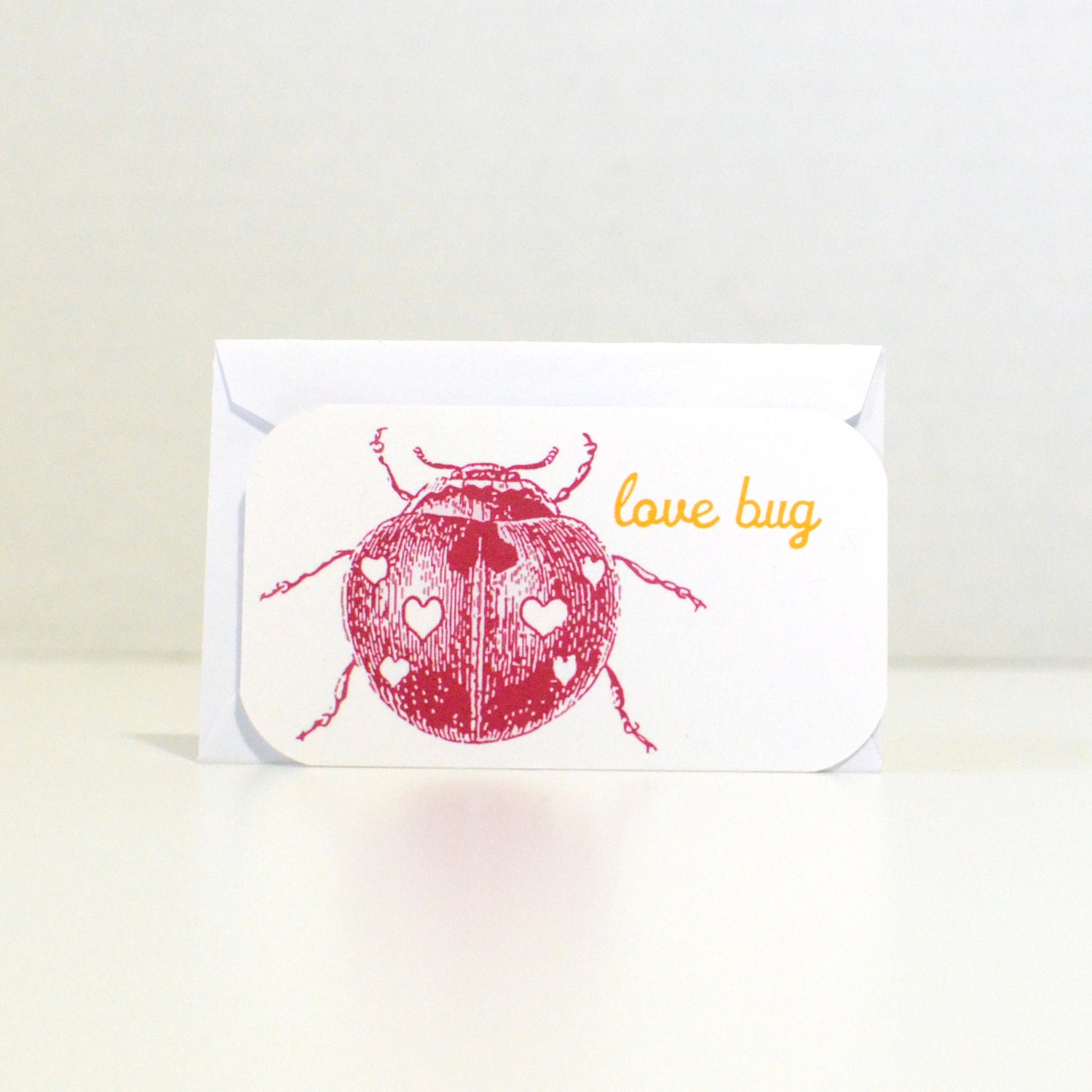 Valentines Day Cards, mini cards, set of 12, cuttlefish, bee, bug, octopus, 247 team