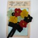 Vintage 1940s Felt Corsage  Brooch from Vintage Felt  made from Original 1940s Patterns