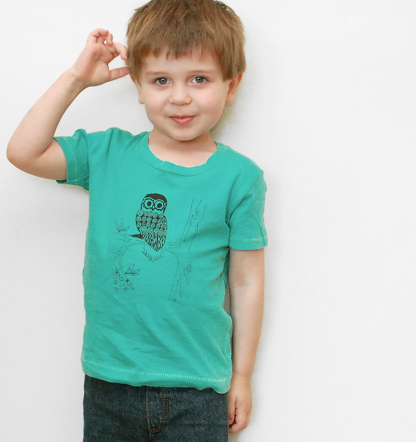SALE, Owl T Shirt, Toddler, Organic, Spotted Owl