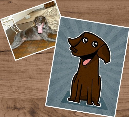 Custom Pet Portrait of YOUR Dog or Cat or Exotic from YOUR pictures