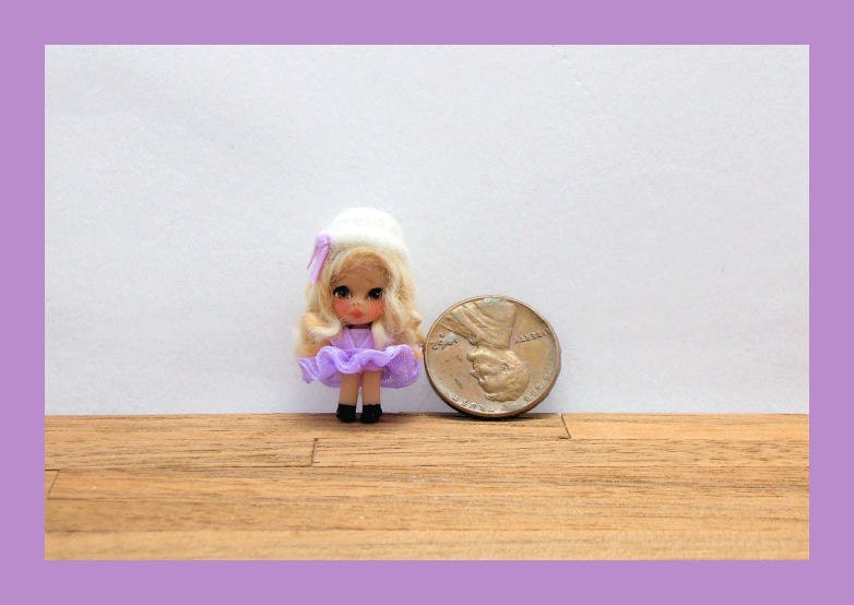 OOAK Liddle Kiddle 1 inch miniature doll polymer clay
