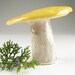 Ceramic Pottery Mushroom Sunny Yellow Ceramic Pottery Mushroom Sunny Yellow