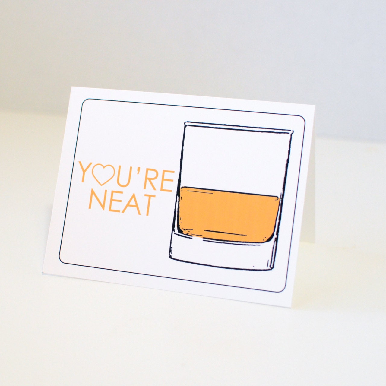 Funny Fathers Day Card, You're Neat, Whiskey, Cards For Men, 247 team
