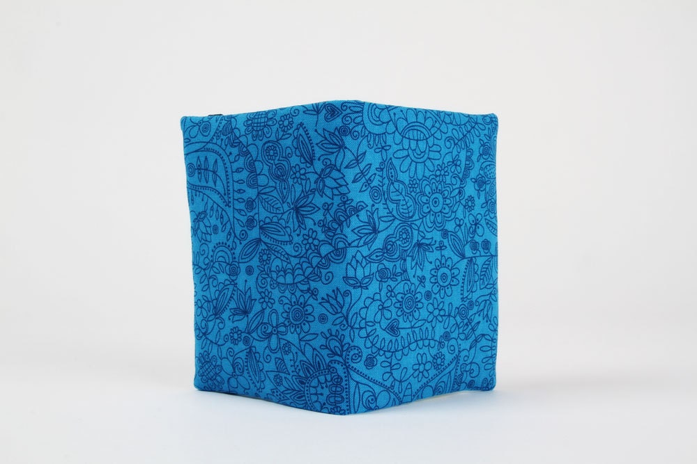 Card holder - Tonal garden in blue