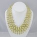 Stunning Multi-strand Lemon Quartz Necklace with 14K Yellow Gold Clasp