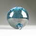 Blown Glass Christmas Ornament Ball Dark Teal Blossom Blown Glass Christmas Ornament Ball Dark Teal Blossom
