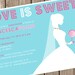 Bridal Shower Invitation - LOVE IS SWEET  - Candy Necklace Shower (deposit)