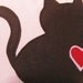Chocolate Valentine Fat Cat Pillow Cover