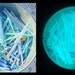 Glow in the Dark Glass cane 1/4 Pound (114 grams) 104 COE (soft glass) "Shorts and Ends" Glow Glass Cane Pieces