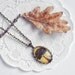 Autumn tree necklace - Botanical motives - Yellow, brown - Free Worldwide Shipping - Gift for her under 25