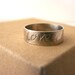 Engraved Sterling Silver Band Ring