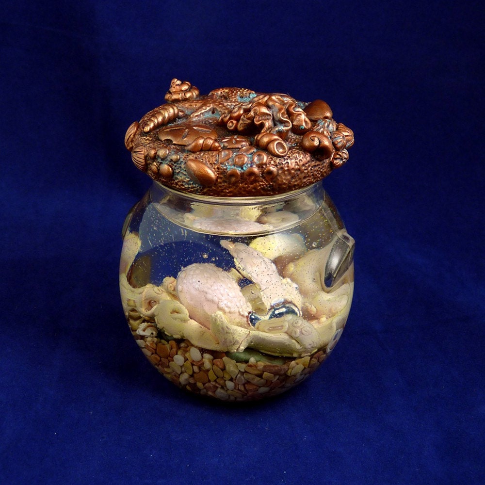 Pink Octopus Perma-Pet - Original Cephalopod Sea Life Sculpture