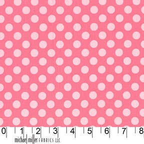 Michael Miller Fabric Ta Dot Petal  Polka Dots