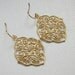 Gold Oriental Earrings - Bridesmaid Earrings - Gift - Bohemian Earrings - Boho Earrings