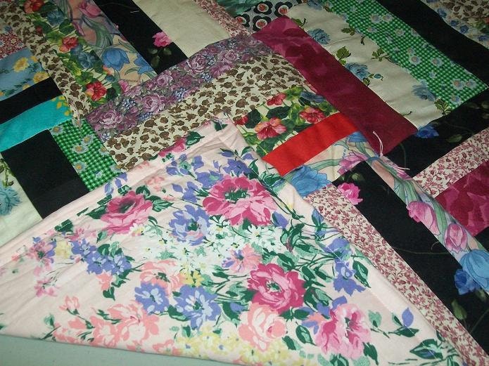 Flower Fabric Quilt