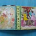 36 page scrap folk art handmade art journal / book butterflies, birds, ladies Old phone book refurbished