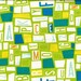 Sale- Letter fabric from the Aldo to Zippy collection - lime green