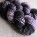Decepticon - Superwash Merino Worsted Yarn - Hand Dyed Purple Black - 220 yds