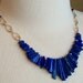 Smooth Lapis Lazuli Sticks 14kt Gold Filled by estanciadesigns Smooth Lapis Lazuli Sticks 14kt Gold Filled by estanciadesigns