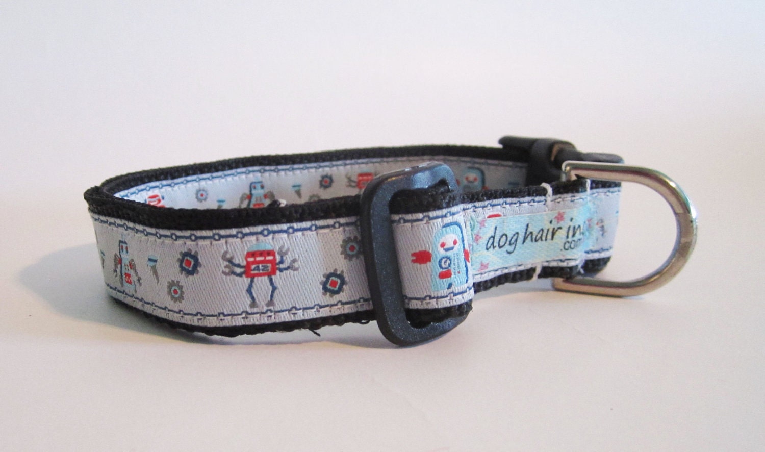 Robot adjustable clip collar for Dalek or Doctor Who Loving Dogs, small to large sizes