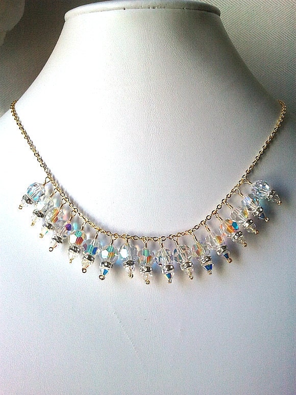 Spring Collection Grace Necklace & Earrings Set - Bridal Gift, Jewelry Gift, Romantic Vintage Style Wedding Jewelry