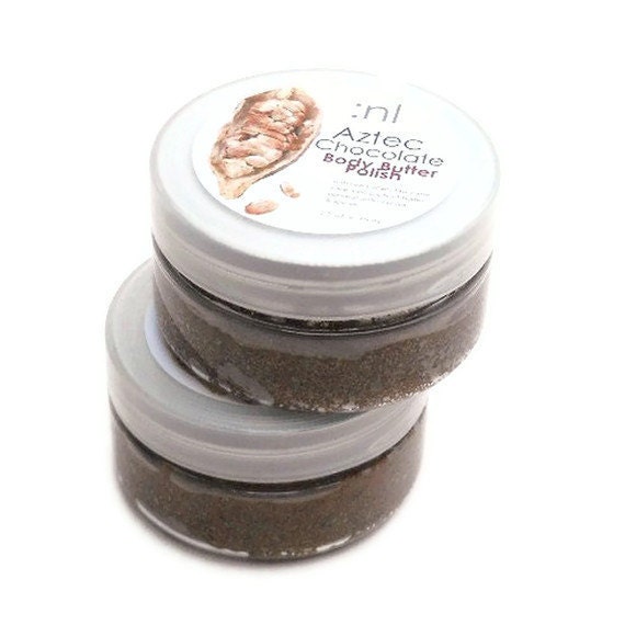 Organic Chocolate Body Polish - Body Polish and Whipped Butter in One. Raw Cacao. Virgin Coconut.  VEGAN.