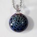 Round Honeycomb Implosion Glass Pendant