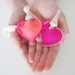 Waldorf Valentine Love Gnome -- I love you my little heart -- Light pink