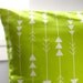 Arrows 16x16in Throw Pillow Cover (neon, green, arrow, graphic, bold)