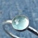 Sterling Silver Prehnite Stacking Ring