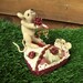 Heart Pin Cushion Mice Pin Poke Soft Sculpture Mouse Love