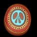 Hand Painted Peace Sign Rock