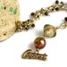 Wine Stopper with Beaded Gold Chain