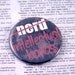 Nerd Intellectual Badass pinback button