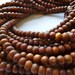 Natural Wood Beads - Olive Wood - 3-4mm - Full Strand - 85 Pcs - Afghanistan