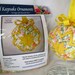 Quilted Ornament Kit - Christmas Fabric Ball - Spring Sunshine Design - No Sew - KIT ONLY - Instructions Sold Separately